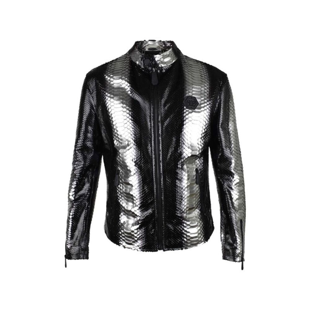 Philipp Plein Men Leather Jacket